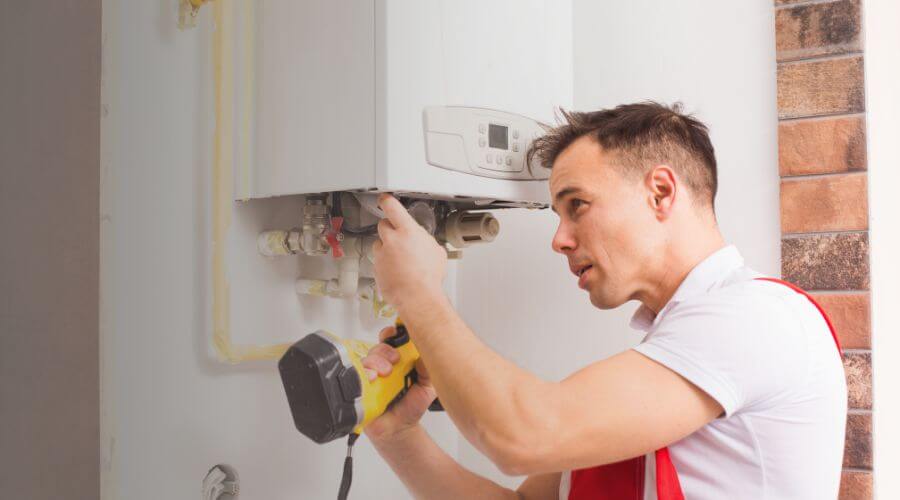 Local tankless water heater installation in Revere, MN